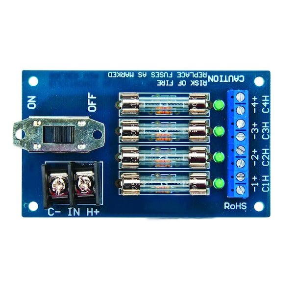 Power Distribution Board 4 Fused Output; 2 Amp Each